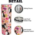 thumbnail image 4 of Bernese Mountain Dog Gifts for Women Cute Dog Tumbler Coffee Cup Bernese Mountain Travel Mug 20 Oz Stainless Steel Insulated Cup With Lid and Straw, 4 of 6