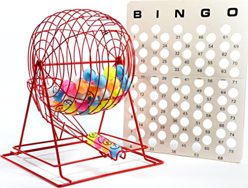 with ping-pong balls PROFESSIONAL BINGO CAGE SET