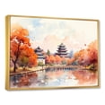 thumbnail image 2 of Designart "Autumn Serenity in Beijing, China" People Framed Wall Art - Global Green China Art Entryway Framed Wall Art Print, 2 of 6