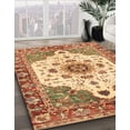 thumbnail image 2 of Ahgly Company Indoor Rectangle Abstract Yellow Orange Oriental Area Rugs, 7' x 10', 2 of 6