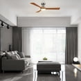 thumbnail image 4 of Trifecte 52" 3 Blade Wifi Ceiling Fan with Light Remote Compatible with Smart App, 4 of 8
