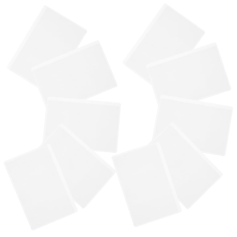 transparent business card sleeves Fengek 50 Packs Clear Holder Sleeves, Side-Open Waterproof Card Protector PVC Soft for Credit Cards, Driver's License : Office Products Description These versatile card protectors are for organizing and safeguarding various of cards 40 Pack 240 Pockets A6