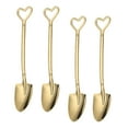 thumbnail image 1 of 4 piezas cucharas en forma de palas cuchara para servir utensilios de cocina cucharas de helado portátiles fáciles de limpiar cucharas de café para Oro puntiagudo, 1 of 9