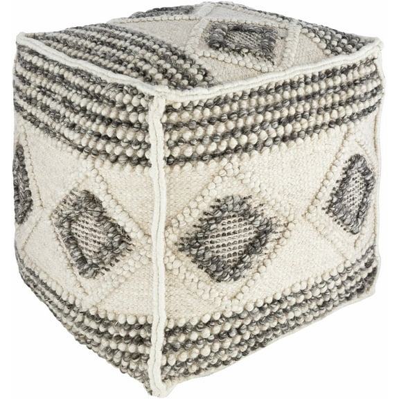 Hauteloom Cowanesque 18" x 18" x 18" Pouf