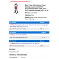 thumbnail image 2 of Water Pump, Alternator and Power Steering Accessory Drive Belt - Compatible with 2007 - 2009, 2011 - 2013 Chevy Silverado 1500 4.3L V6 2008 2012, 2 of 2