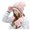 Pink, variant on Xijirk Knit Ear Hat for Women Warm Lined Winter Cap for Daily Street Shopping Travel Outdoor Casual Occasions,White,One Size