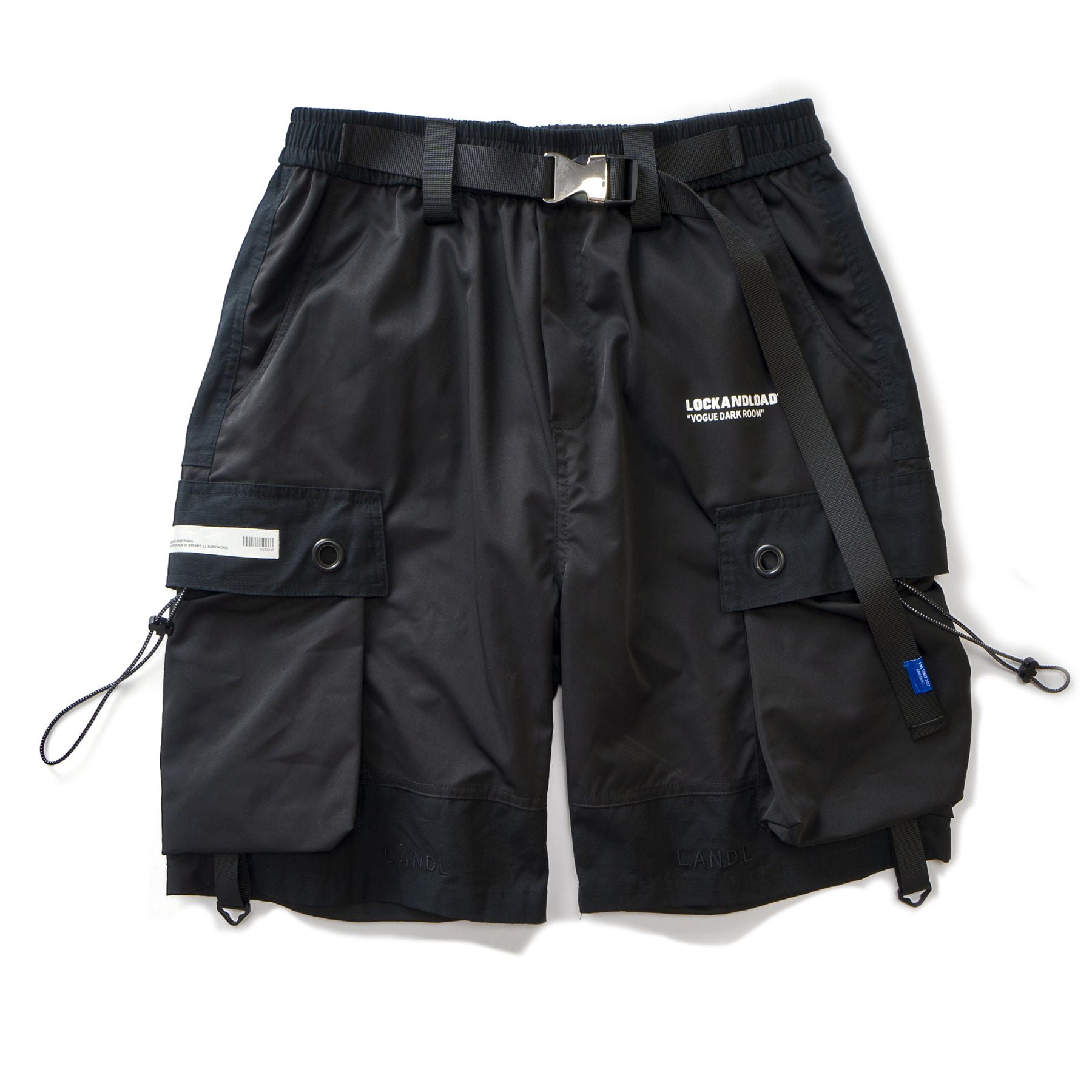 Niepce Inc Summer Gray Men's Techwear Streetwear Cargo Shorts With
