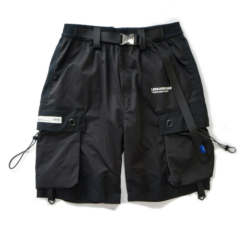 Niepce Inc Summer Black Men's Techwear Streetwear Cargo