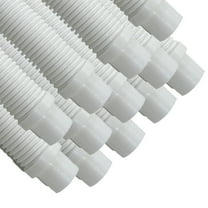 Puri Tech 12 Pack Universal Pool Cleaner Suction Hose 48" Long White Universal