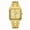 Gold, variant on New style business-casual men's watch. It features a simple and fashionable design, a square dial with luminous function, and a steel strap with a gradient gold color