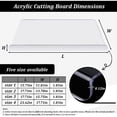 thumbnail image 2 of LUVCMFT Acrylic Cutting Board with Counter Lip, 15.75"x11.81" Clear Cutting Board for Kitchen Countertop, Non Slip for Countertop Protector, 2 of 8