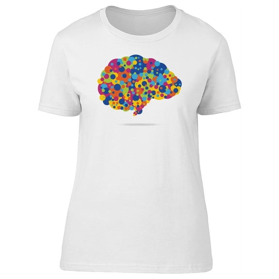 Abstract Dot Art Brain Tee Women's -Image by Shutterstock