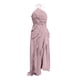 thumbnail image 2 of TaTaai Women's Chiffon V-Neck Spaghetti Strap Midi Dress Ruffle Pleated Design Flowy Long Dress Slim Fit Casual Dress for Daily Vacation Gift, 2 of 7