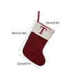 thumbnail image 4 of VQPeo 11.8 Inch Red Knit Christmas Stockings, Personalized Embroidered Letter Christmas Stocking, Family Holiday Xmas Party Decor, 4 of 4