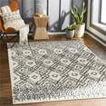 thumbnail image 2 of Surya Beni shag BSH-2310 94 x 120" Rectangle Fabric Rug in Black and Cream, 2 of 7