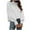 White, variant on IROINNID Womens Sweater Turtleneck Pullover Sweater Solid Color Comfy Short Length Long Sleeve Sweater Tops