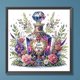 thumbnail image 3 of Pintura de Diamante Parcial Wdftyju Kit de Taladro Perfume Floral 30 x 30 cm Color Morado, 3 of 9