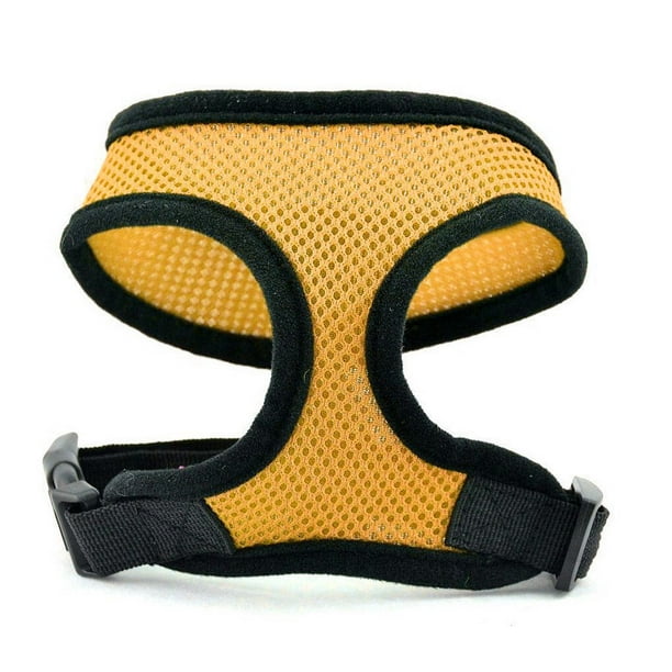 Billuyoard Mascota Control Arnés para Perro Cachorro Gato Suave a Pie Cuello Seguridad Tira Suministros para perros Amarillo XS