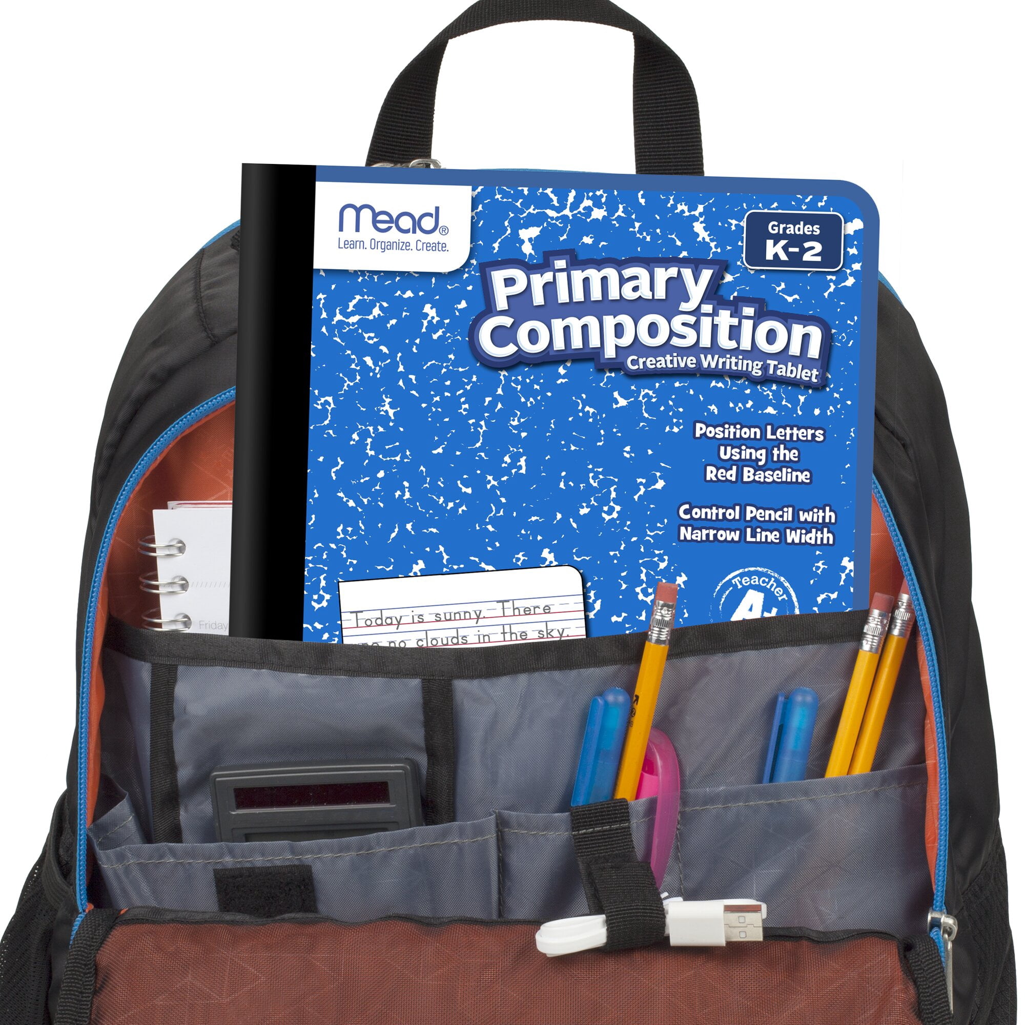 Mead Primary Composition Book, Grades K–2, Ruled, 7.5" x 9.75", 100 Sheets, 12 Pack
