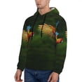 thumbnail image 3 of Salouo Hybrid Parrot in the Forest Pattern Men's Fall Hoodie Sweatshirt,Sport Hoodie with Pockets for Men Pullover Casual Hooded Sweatshirt-XX-Large, 3 of 7