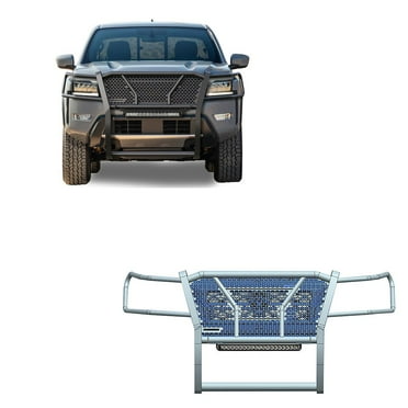 Black Horse Off Road RUNIFR22BK2 Rugged Grille Guard Kit for Nissan Frontier