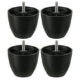 thumbnail image 1 of Uxcell paquete de 4 patas de muebles M8 x 2.36 x 2.83 pulgadas, patas de sofá de plástico, patas de reemplazo en forma de cono, 1 of 6