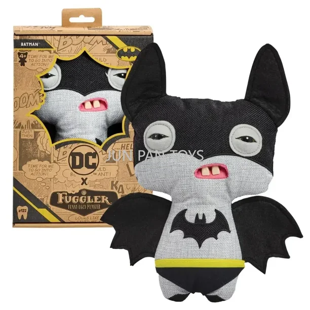 2025 Original Fuggler X DC Batman juguete suave divertido monstruo feo superhéroe peluches Bob Esponja pantalones cuadrados edición coleccionistas laboratorio