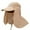 Brown, variant on Factory Price!Sun Cap Hat Wide Brim UV Sun Protection Safari Cap w/Neck and Face Flap for Women & Men