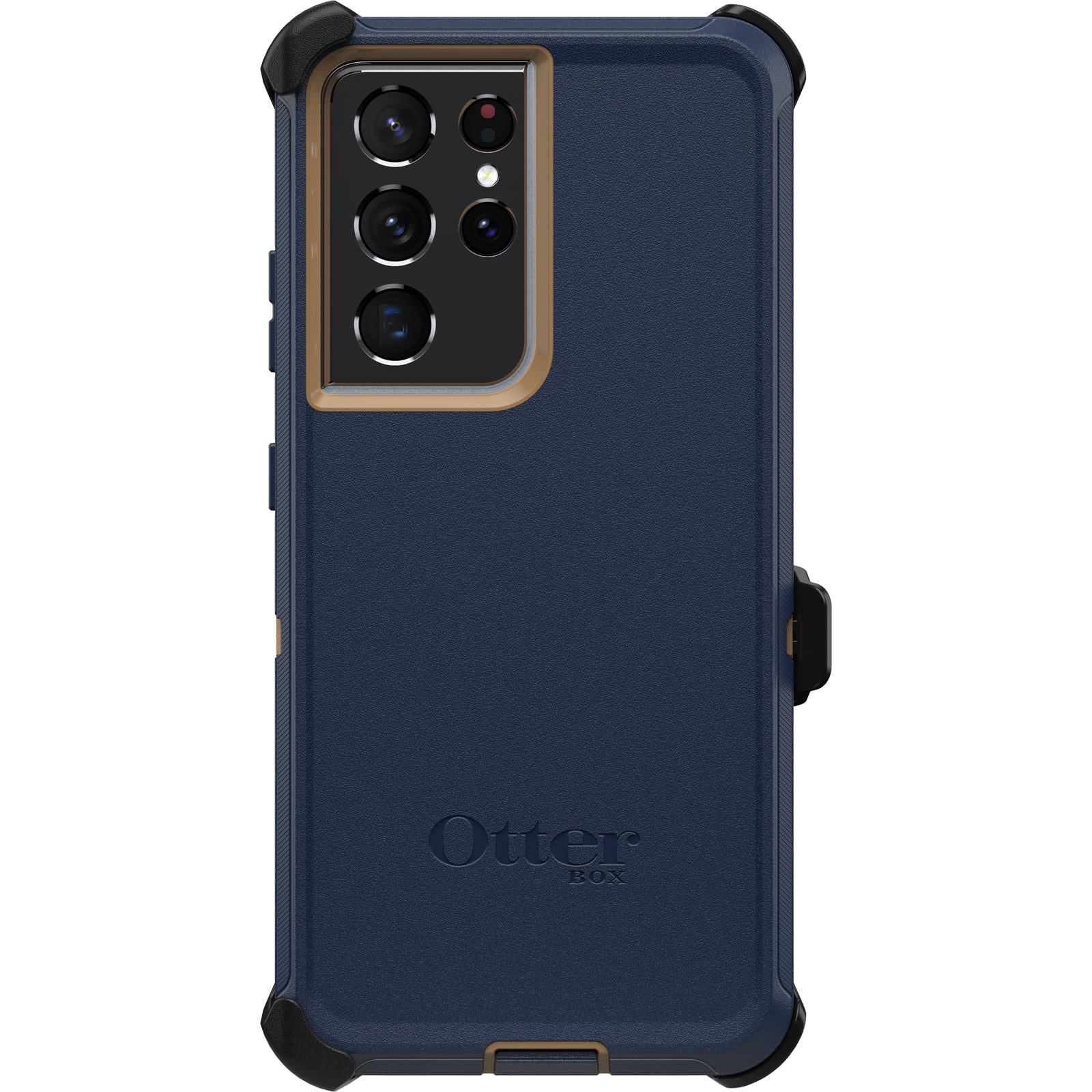 OtterBox Galaxy S21 Ultra 5G (Only) - Defender Series Screenless Edition Case - Blue Suede Shoes - Holster Clip Included - Non-Retail Packaging