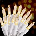 thumbnail image 1 of Luces navideñas HISHINY, 100 unidades, pequeñas, transparentes, 32 pies (10 m), 1 of 6