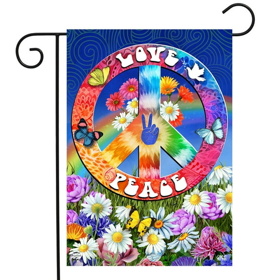 Briarwood Lane Peace and Love Garden Flag
