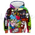 thumbnail image 3 of Nueva sudadera con capucha con estampado 3D Friday Night Funkin para niños, ropa para niños, sudadera de moda para niños, ropa de calle, juego de anime, camisetas de gran tamaño, 3 of 5