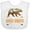 AA-White, variant on Inktastic South Dakota Vacation Bear Silhouette Boys or Girls Baby Bib