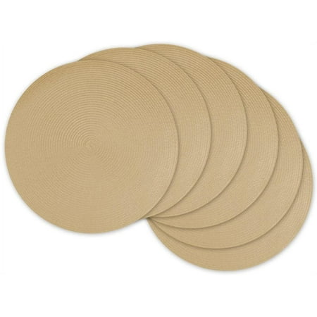 

Classic Woven Round Placemats 15 Diameter Natural 6 Count