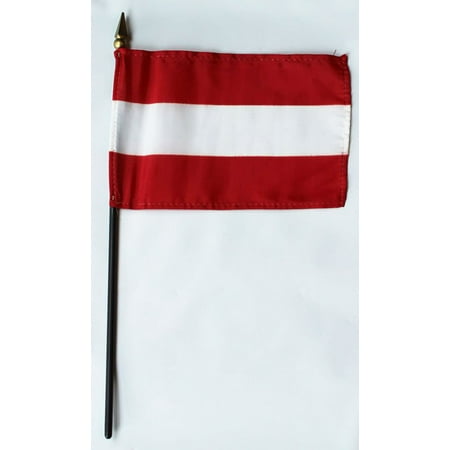 Austria - 4"X6" Stick Flag