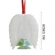 thumbnail image 2 of xihome Conjunto de 6 adornos navideños de resina hechos a mano con forma de vidrio marino, con mensajes inspiradores y cinta de raso para decorar el rbol de Navidad o como regalo., 2 of 7