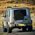 thumbnail image 2 of Spare Tire Cover, Abstract Glitter Sparkle Black Wheel Cover Tire Covers for Trailers Car Truck Camper Universal Tire Covering Fits Diameter 16 inch, 2 of 7