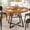 Retro Wood, variant on 42" Round Dining Table for 4-6, Space-Saving Kitchen Table with Dual-Tier Storage, Industrial Style Coffee Table