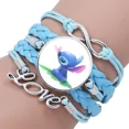 thumbnail image 3 of DisneyStitch-pulsera multicapa azul para niñas, joyería de Anime Lilo & Stitch, pulsera de gemas de tiempo, regalo de cumpleaños para niños, 3 of 5