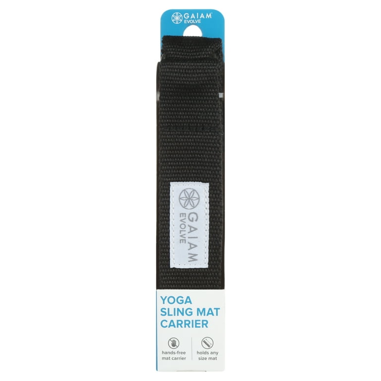 Evolve by Gaiam Yoga Mat Sling, Black, One-size (Yoga Mat Not