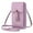 Light Purple, variant on Pearl Angeli Women's Leather Mobile Phone Crossbody Cell Phone Bag RFID (Beige)
