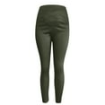 thumbnail image 4 of Baqcunre Yoga Pants Women Maternity Workout Leggings Over The Belly Pregnancy Athletic Pants With Pockets Womens Pants Compression Leggings For Women Workout Leggings For Women Green S-XL, 4 of 6