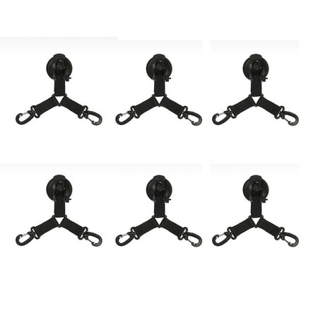 

6Pcs Outdoor Double-Headed Suction Cup Hook Camping Tent Sucker Travel Hiking Camping Tent Canopy Fixed Accessories B