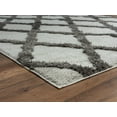 thumbnail image 3 of United Weavers Queensland Cinzia Geometric Shag Accent Rug, Grey, 1'10" X 3', 3 of 6