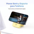 thumbnail image 4 of Power Bank Magnética 5000 mAh PD 20W Baseus MagPro con Soporte y USB-C lateral Amarillo, 4 of 7