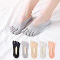 thumbnail image 4 of 5 Pairs Orthopedic Toe Compression Socks, Stockings Women Toe Socks Ultra Low Cut Liner Gift, 4 of 4