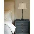 thumbnail image 4 of 31" Bronze Metal Two Light Table Lamp With Beige Empire Shade, 4 of 6