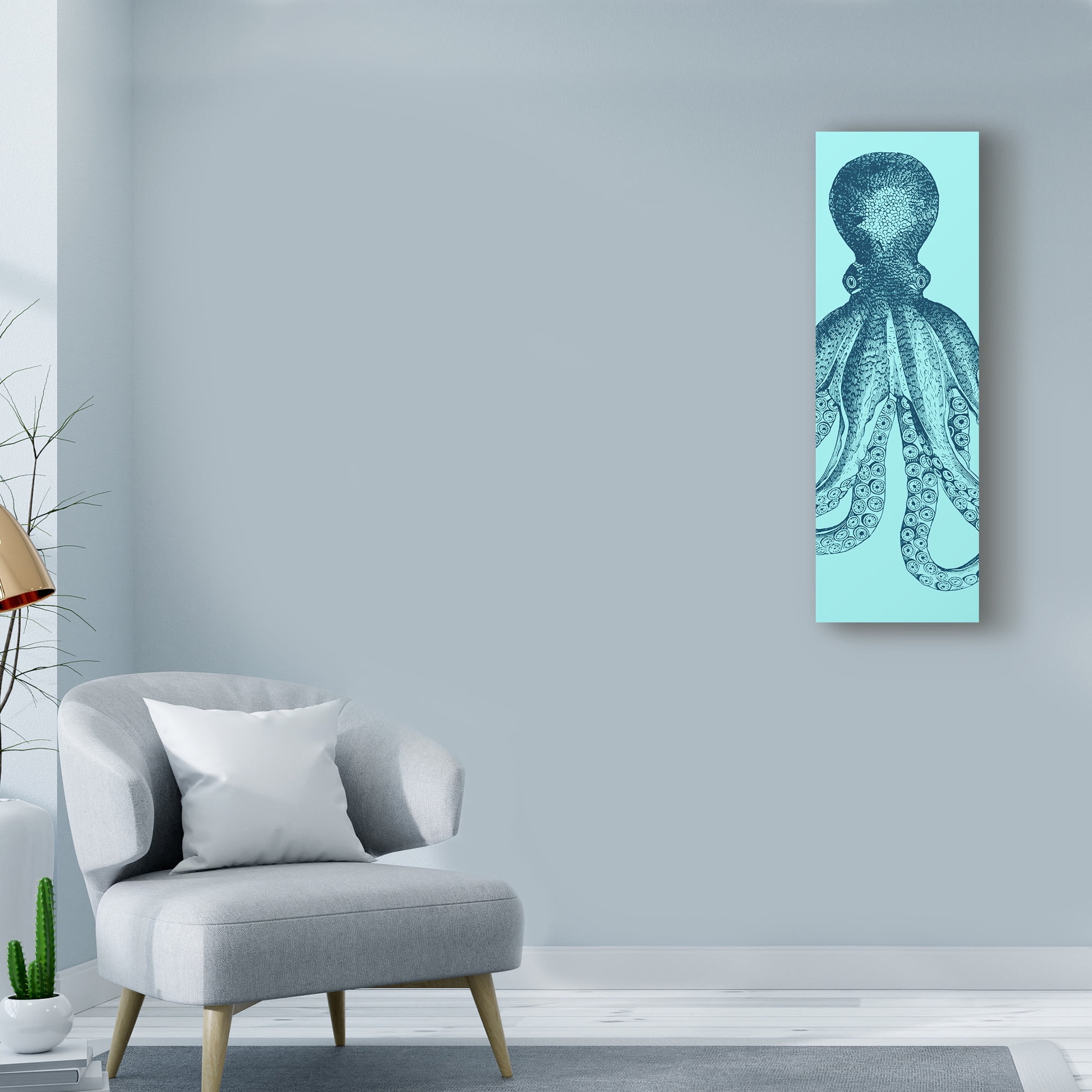 Trademark Fine Art 'Octopus Triptych II' Canvas Art by Vision Studio