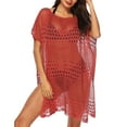 Icvfdpl Swimsuit Coverups For Women Summer Knitwear Hollowed Out Bikini Swimwear Blouse Dress