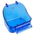 thumbnail image 1 of Dispensador de agua para alimentos Zulema 3 en 1 loro con soporte para alimentador de jaula de pájaros de alimentación de percha Azul, 1 of 7